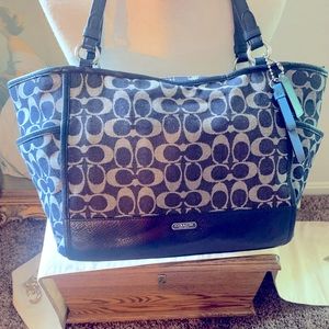 Coach Denim and Leather Tote